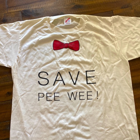 Vintage Save Pee Wee T-Shirt - Picture 1 of 3